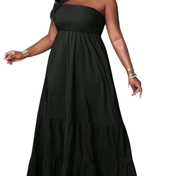 SHEIN Dresses & Skirts - Shien Curve 3x black strapless maxi dress